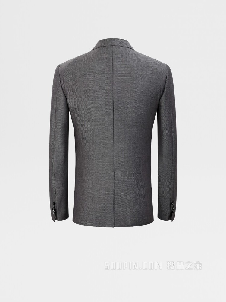 灰色 #时尚可持续#™ Achillfarm 羊毛马海毛 City Tailoring 外套，Drop 9 版型