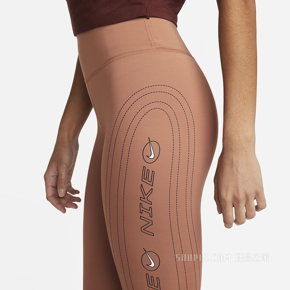 Nike Dri-FIT One Luxe Icon Clash 女子中腰紧身裤