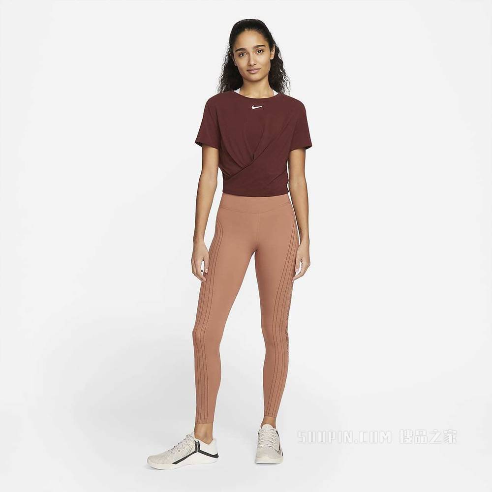 Nike Dri-FIT One Luxe Icon Clash 女子中腰紧身裤