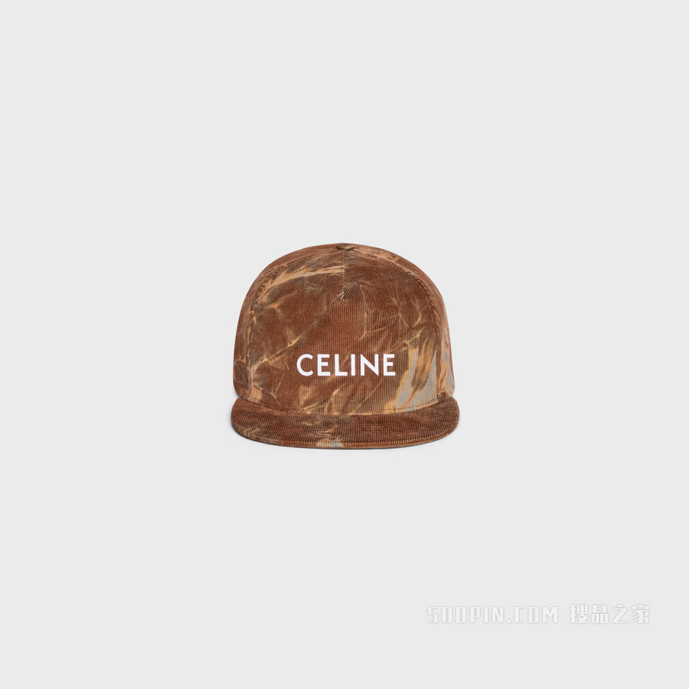 CELINE扎染灯芯绒平舌棒球帽 ROCHER-19RA