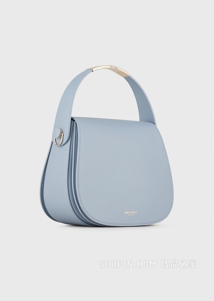 经典标识皮革背提包 | Giorgio Armani