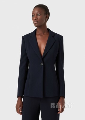一粒扣休闲西装外套 | Emporio Armani