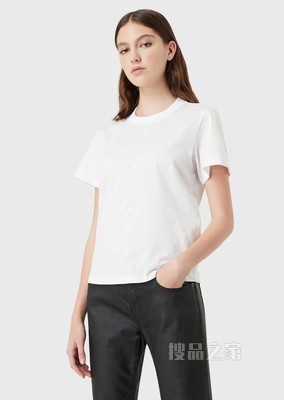 简约棉质休闲短袖T恤 | Emporio Armani