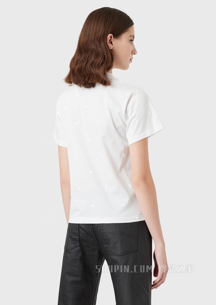 简约棉质休闲短袖T恤 | Emporio Armani