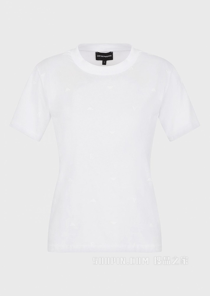 简约棉质休闲短袖T恤 | Emporio Armani