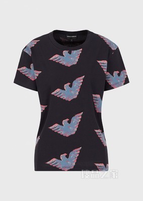 鹰标棉质短袖T恤 | Emporio Armani