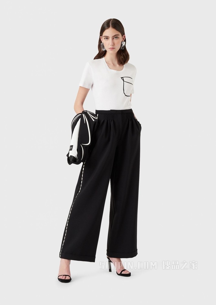 个性印花棉质短袖T恤 | Emporio Armani
