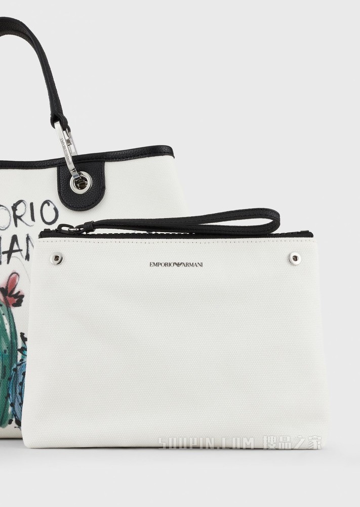潮流印花帆布 MyEA Bag 背提包 | Emporio Armani