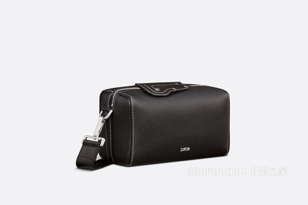 Dior Lingot 22 手袋 黑色粒面牛皮革