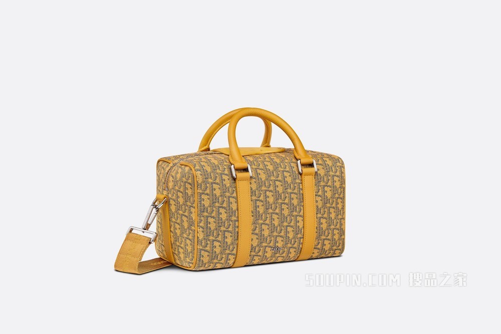 Dior Lingot 26 手袋 金色 Oblique 印花