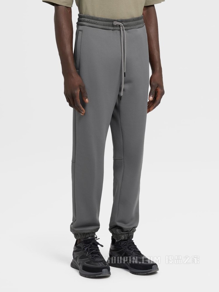 柔软棉质混纺运动裤