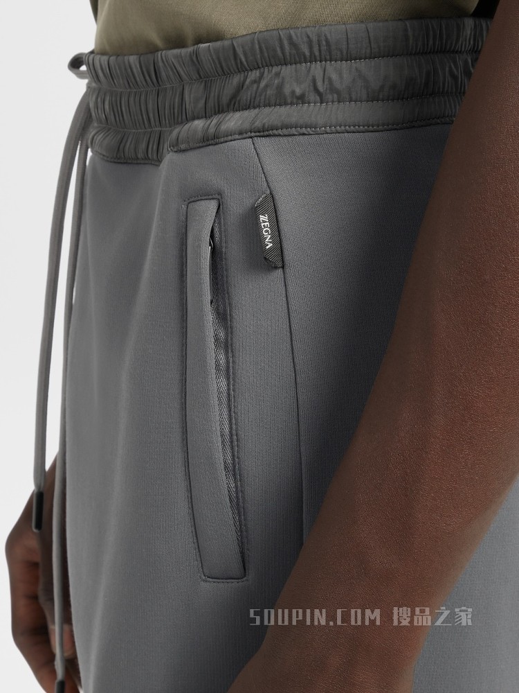 柔软棉质混纺运动裤