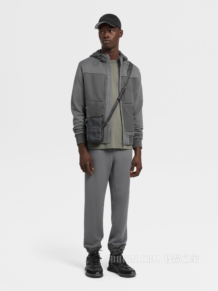 柔软棉质混纺运动裤