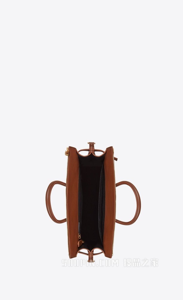 Sac de Jour竖款粒面皮革托特包