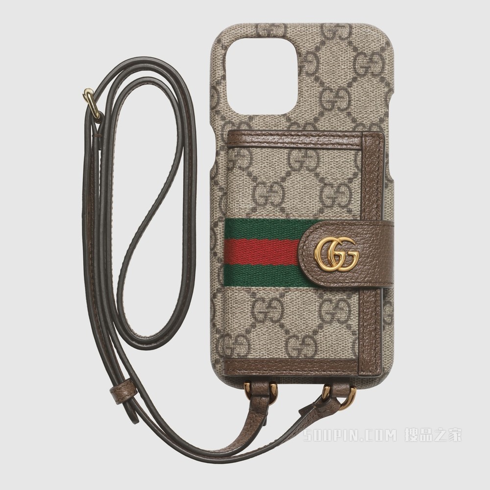 线上专享Ophidia系列 iPhone 12 Pro Max保护套 GG Supreme帆布
