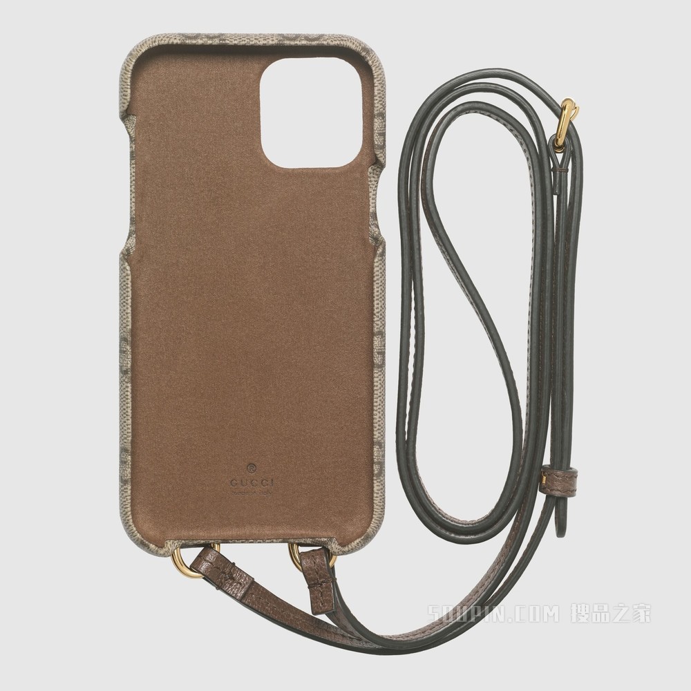 线上专享Ophidia系列iPhone 12和iPhone 12 Pro保护套 GG Supreme帆布