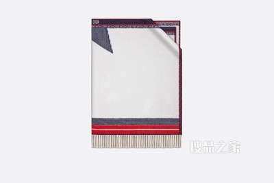 DiorAlps 披肩 白色初剪羊毛和羊绒混纺面料