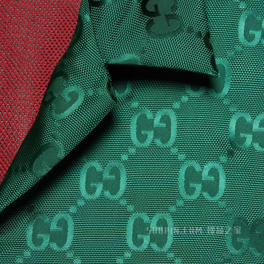 GG帆布尼龙保龄球衫 绿色
