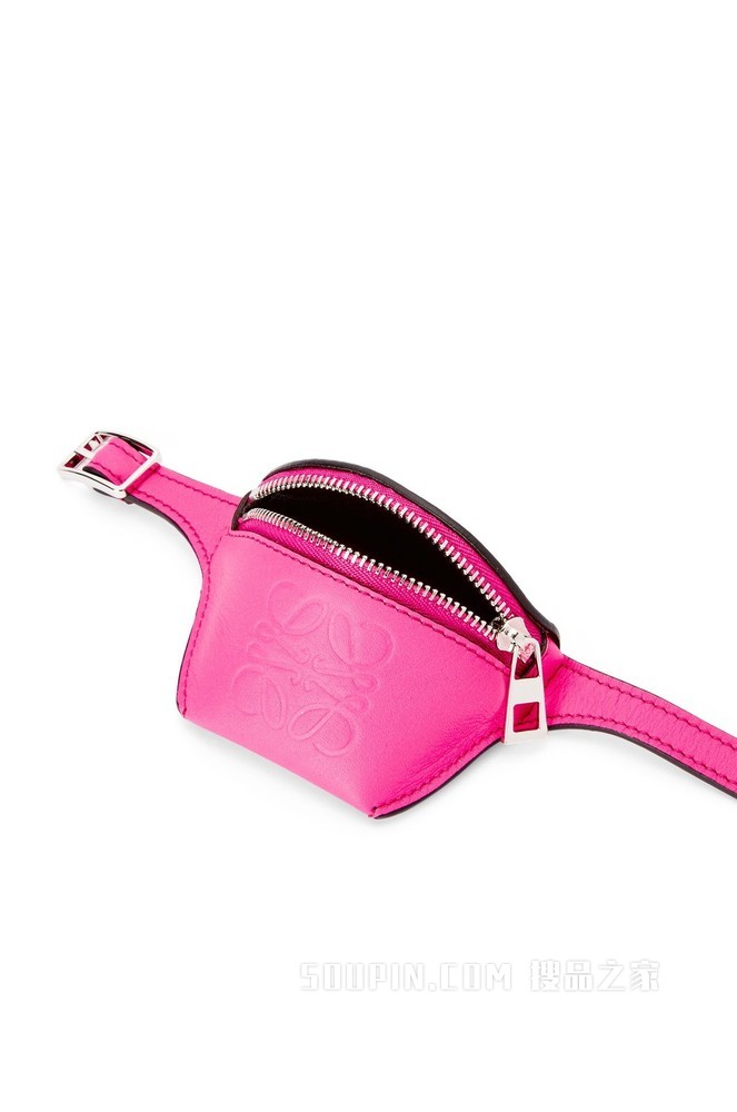 品牌经典牛皮革零钱包手链