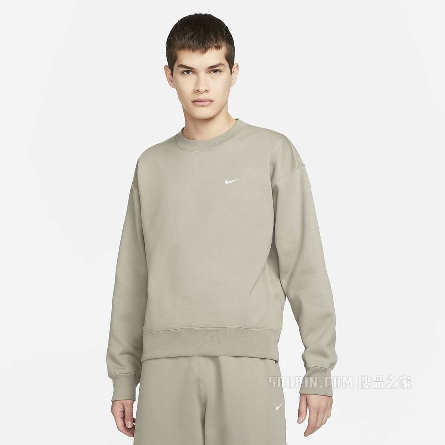 NikeLab 男子起绒圆领上衣