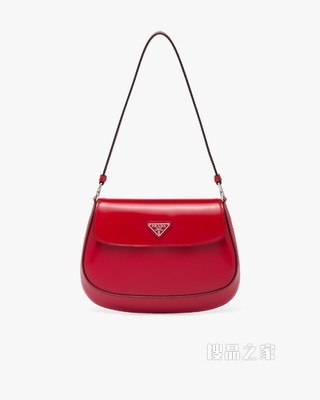 Prada Cleo 亮面皮革翻盖式单肩包