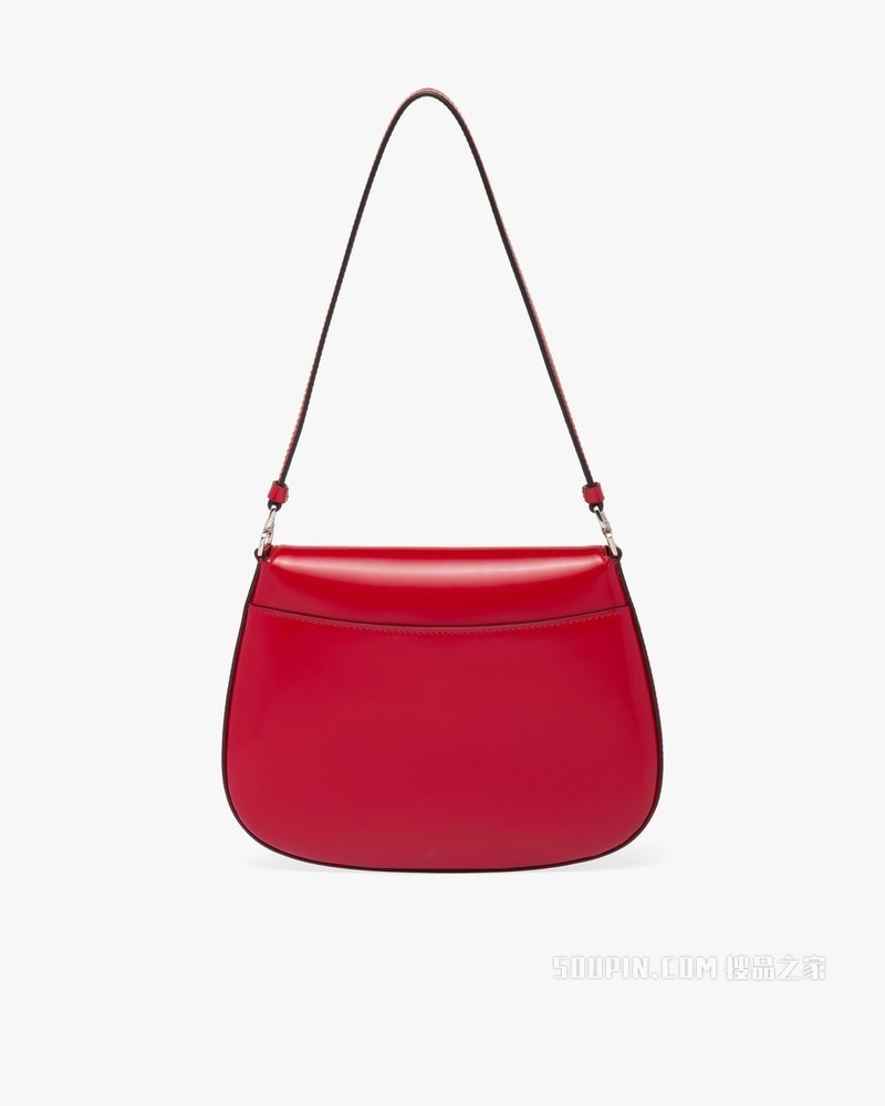 Prada Cleo 亮面皮革翻盖式单肩包