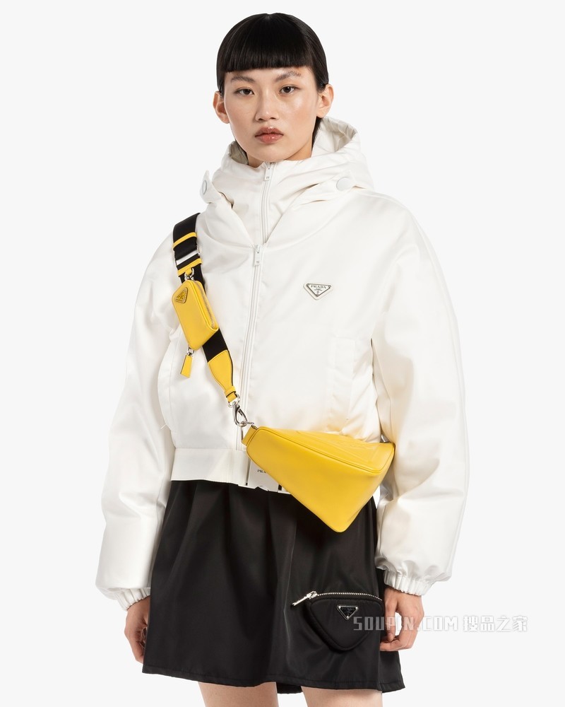 Prada Triangle 皮革手袋
