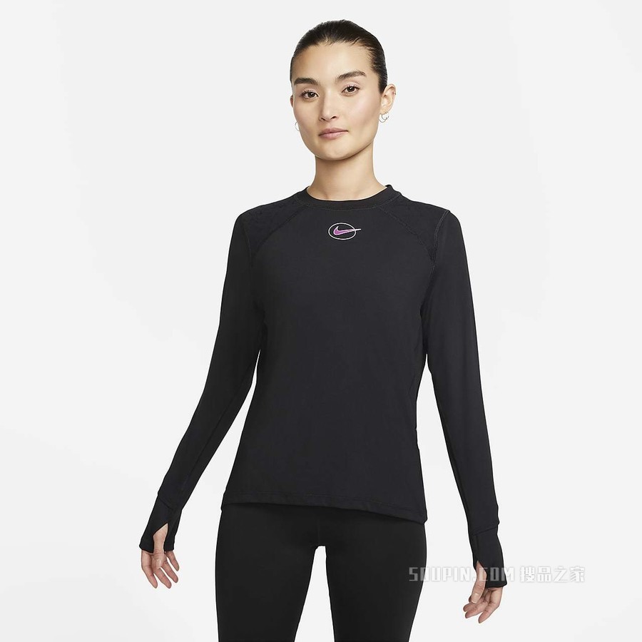Nike Dri-FIT Icon Clash 女子长袖跑步上衣