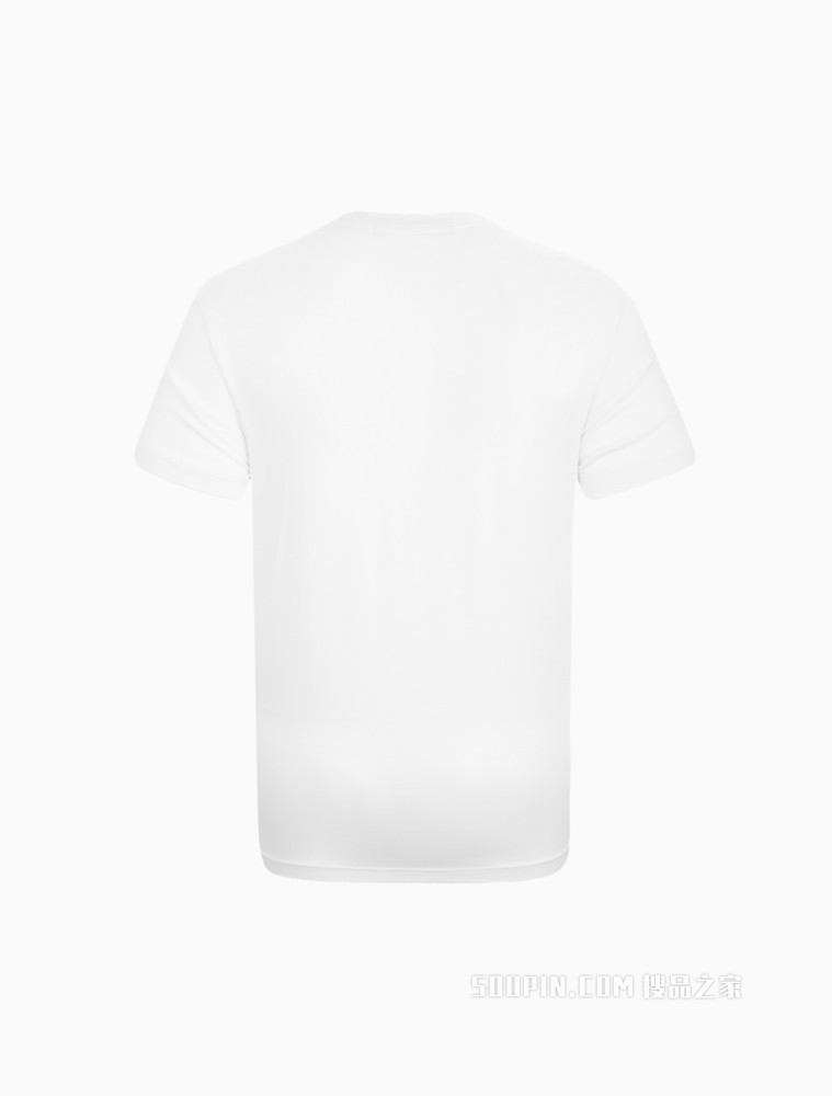 Calvin Klein 男装时尚数码像素层叠LOGO圆领短袖T恤 J318156