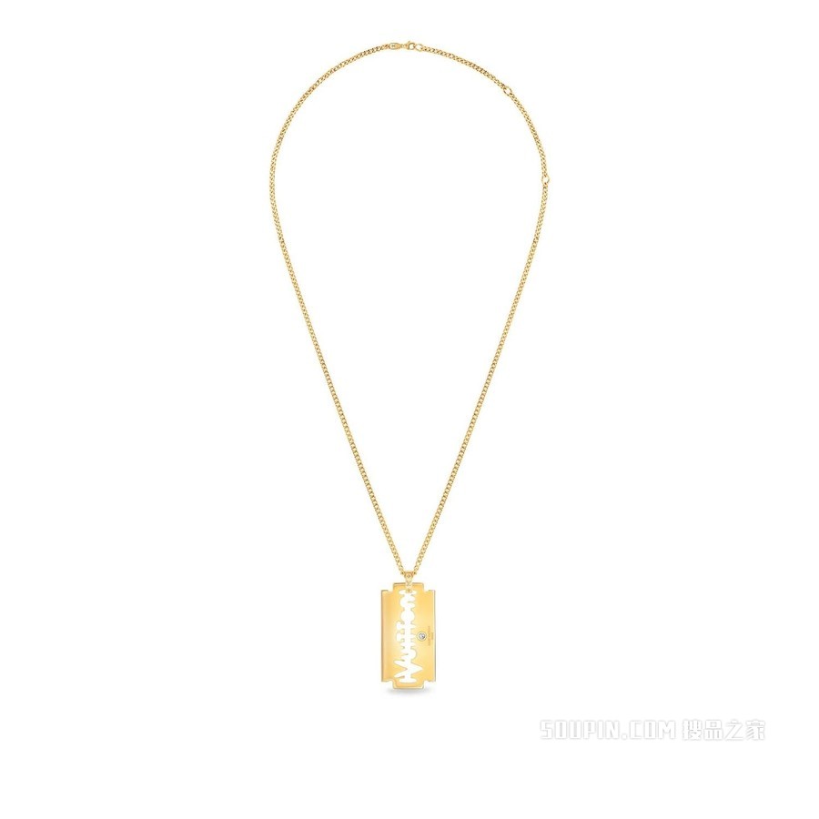 VIRGIL ABLOH BLADE 18K金 钻石项链