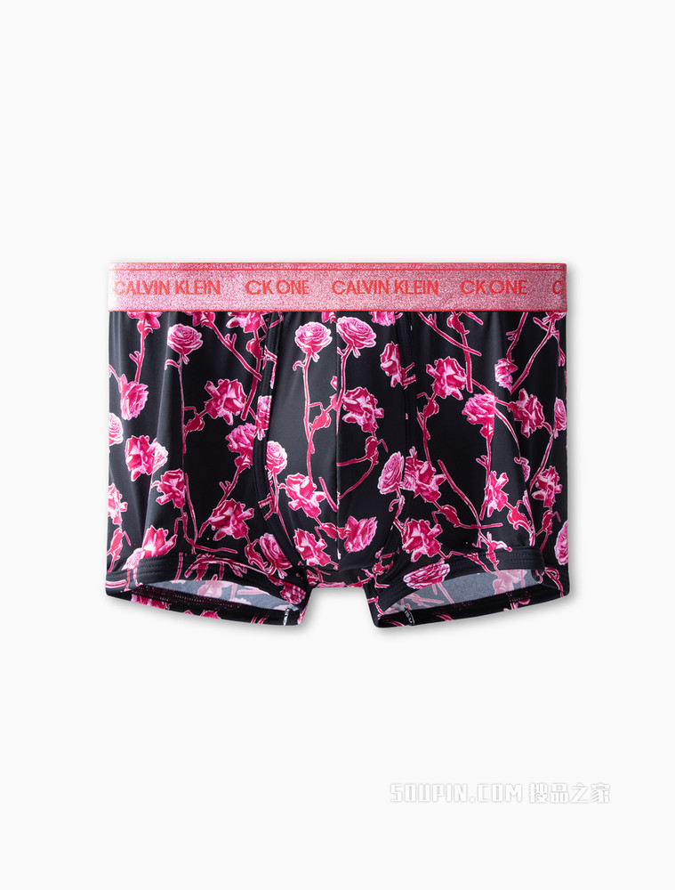 【情人节系列One有引力带】Calvin Klein 男炫粉玫瑰印花平角内裤NB2980