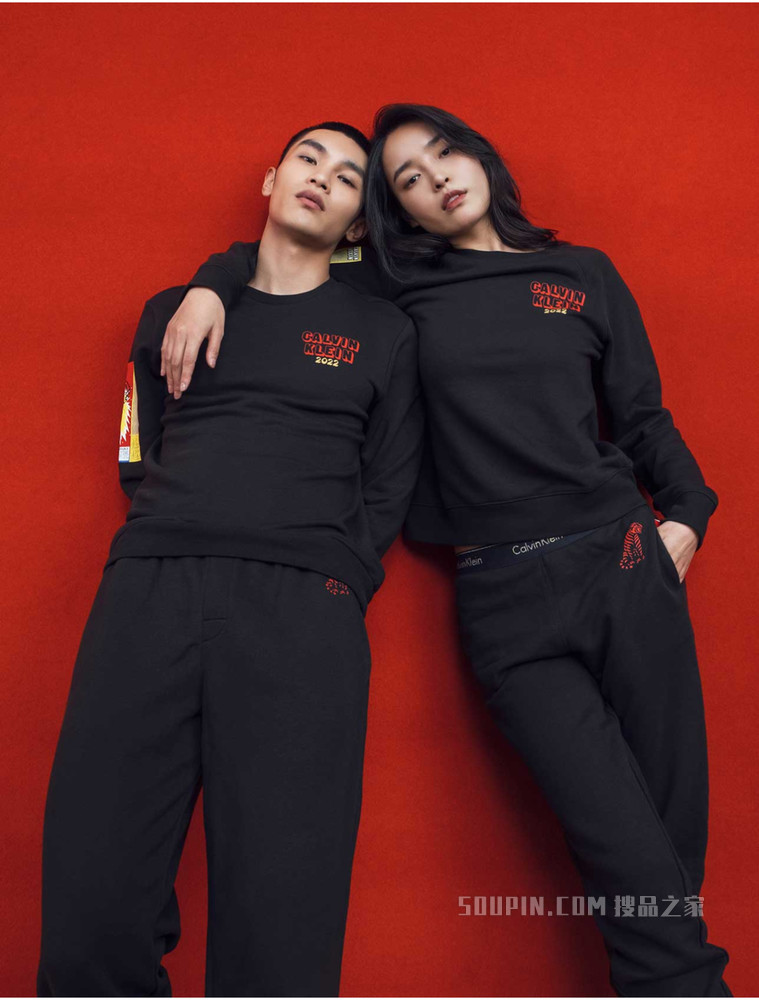 【虎年限定】Calvin Klein 女士新春虎纹印花家居裤QS6828AD