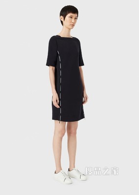 经典徽标时尚连衣裙 | Emporio Armani