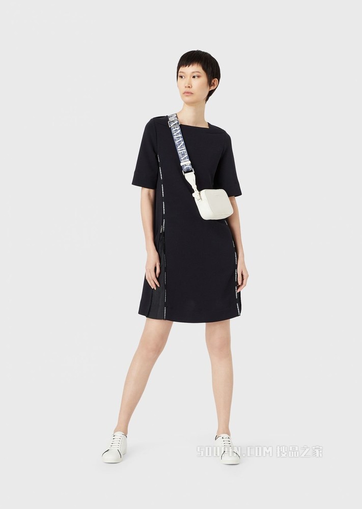 经典徽标时尚连衣裙 | Emporio Armani