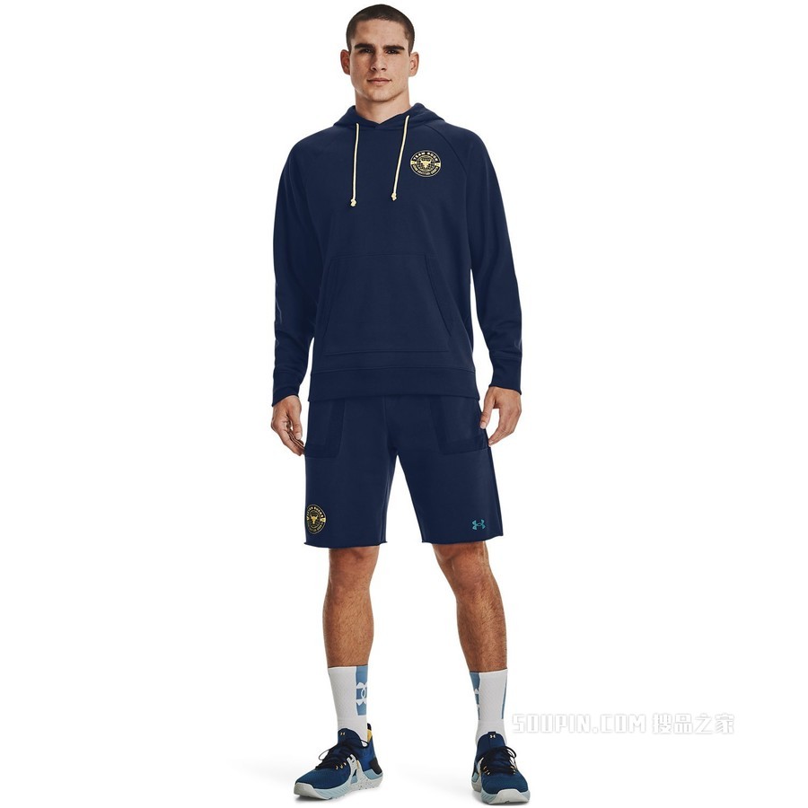 男士Project Rock强森Heavyweight Terry连帽上衣