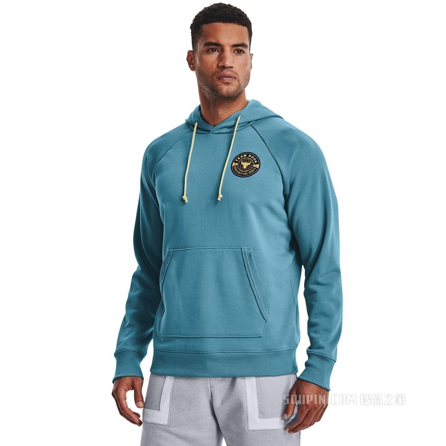 男士Project Rock强森Heavyweight Terry连帽上衣