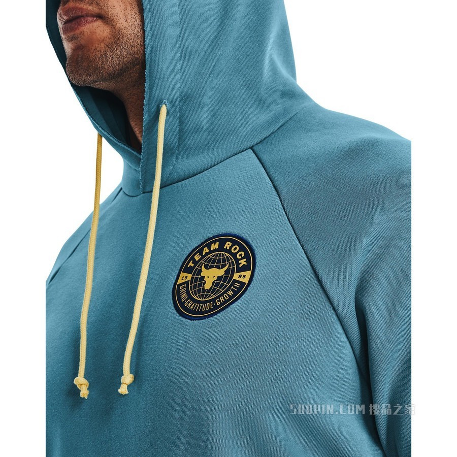 男士Project Rock强森Heavyweight Terry连帽上衣