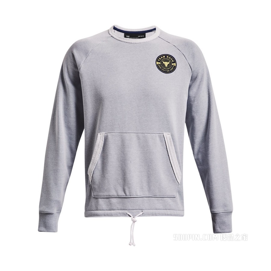 男士Project Rock强森Heavyweight Terry圆领运动衣