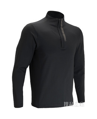 男士UA RUSH 1/4拉链运动衣