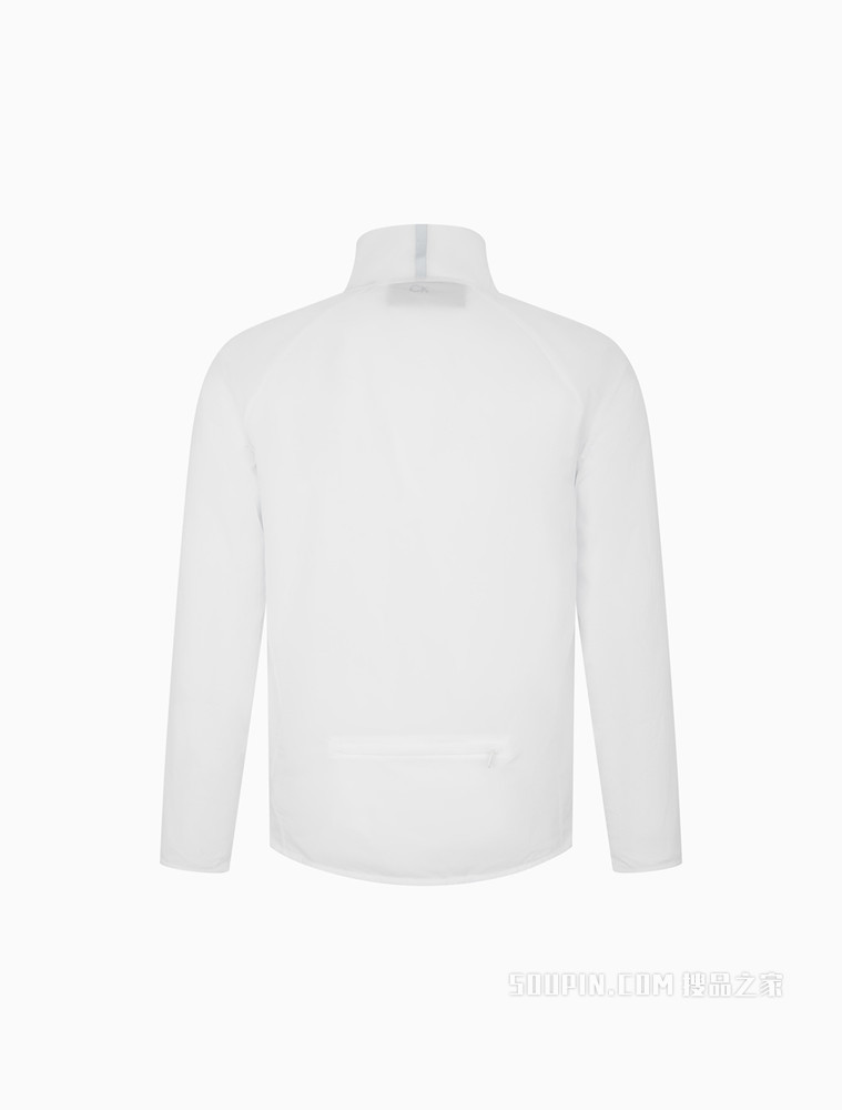 Calvin Klein 男士时尚立领拉链反光LOGO运动外套4MS2O500