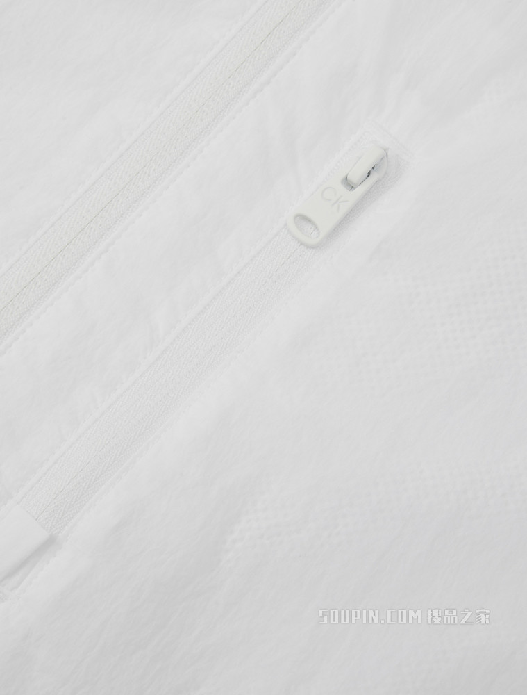 Calvin Klein 男士时尚立领拉链反光LOGO运动外套4MS2O500