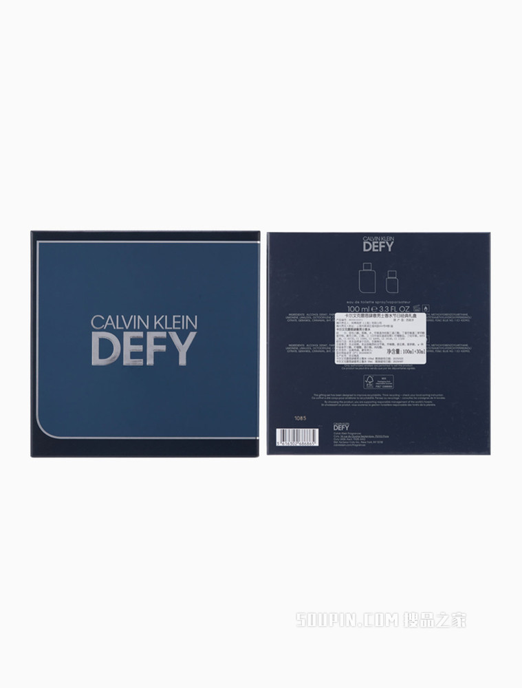 【新年礼物】Calvin Klein DEFY卡尔文克雷恩肆意男士淡香水EDT 99350058164 100ML+30ML礼盒