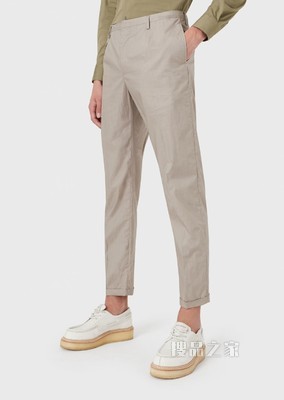 光泽柔软棉质休闲裤 | Emporio Armani