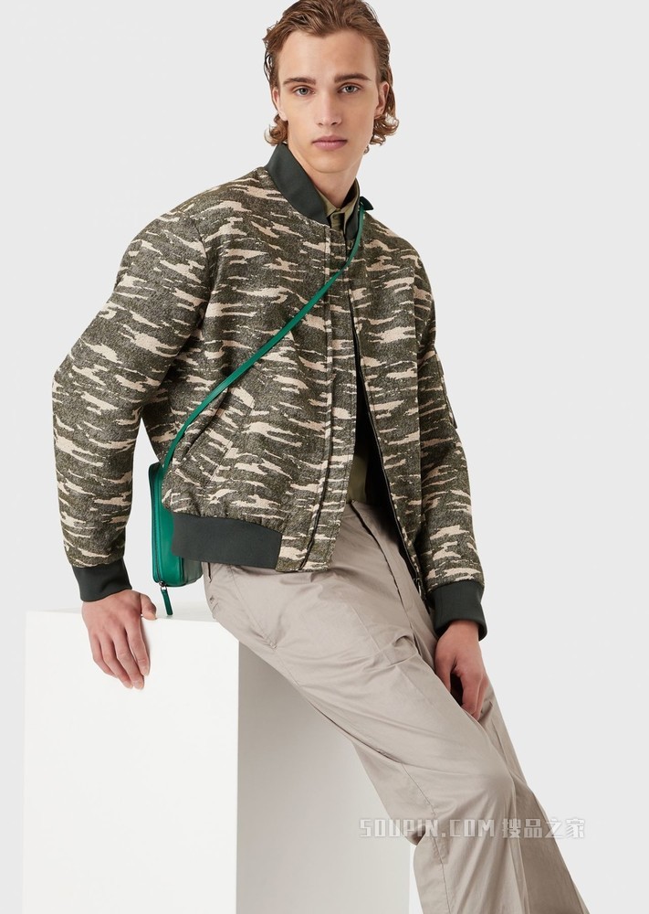 光泽柔软棉质休闲裤 | Emporio Armani