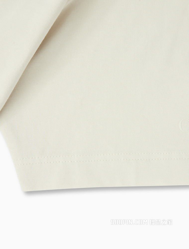 Calvin Klein 男士圆领简约叠印LOGO短袖T恤J320568
