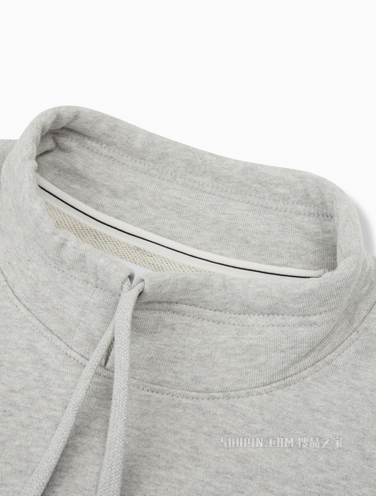 Calvin Klein 男士抽绳领棉质交叠LOGO套头卫衣J319704