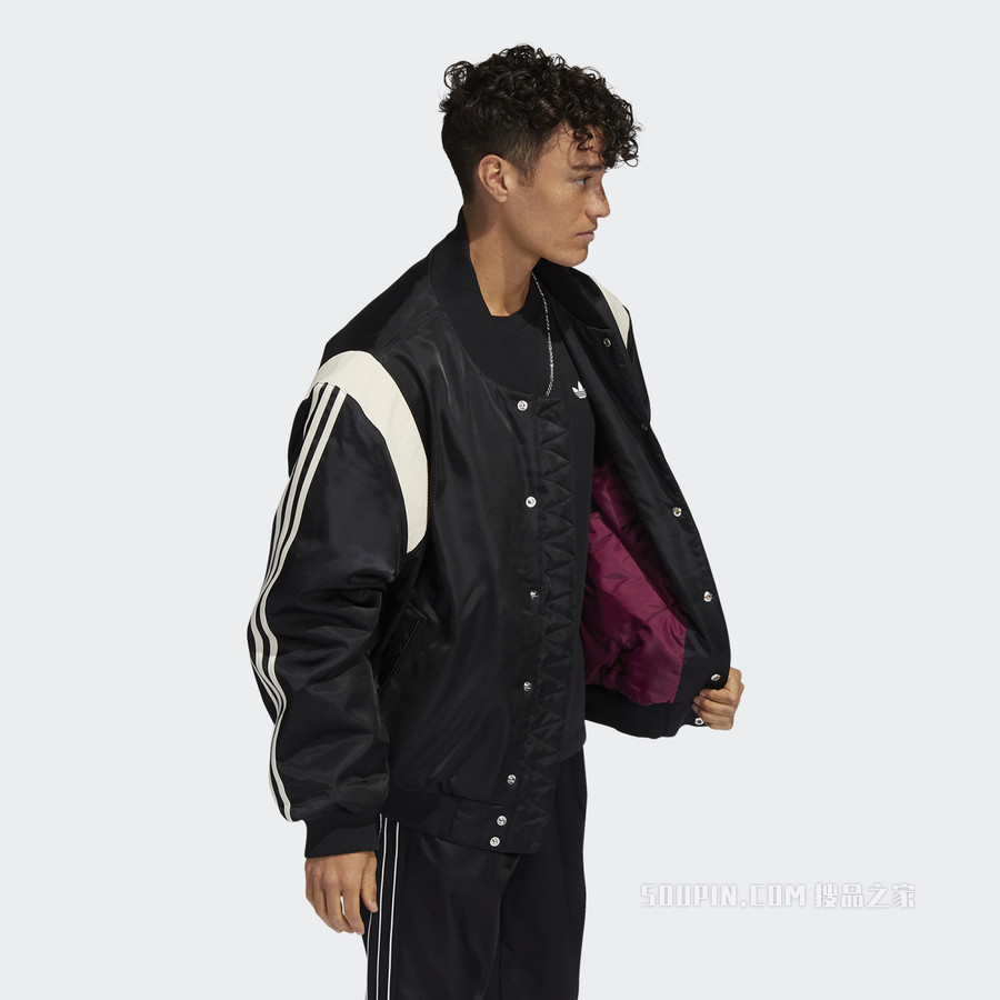 SATIN VAR JACKE 棉服拉链外套