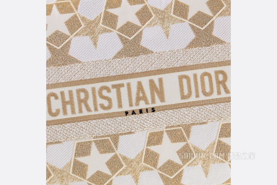 大号长方形靠垫 金色 Dior Vibe 图案