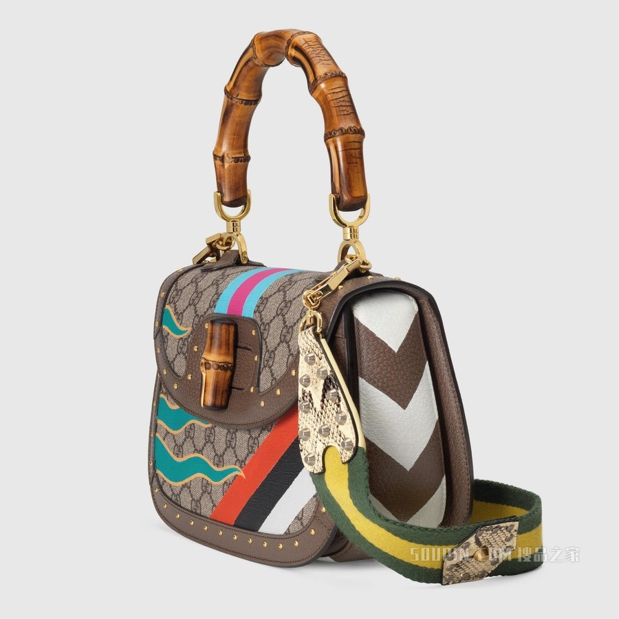 竹节中号手提包 原色