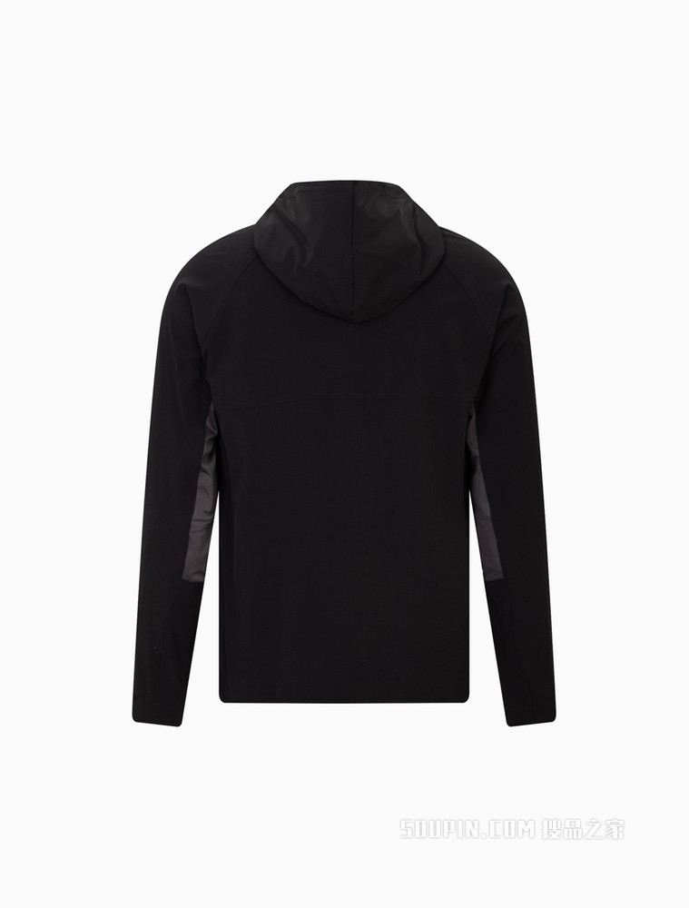 Calvin Klein 男士休闲连帽拼接反光LOGO运动外套4MS2O507